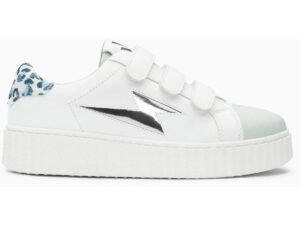 Vanessa Wu Baskets éclair à scratchs Opaline Bleu