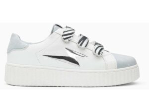 Vanessa Wu Baskets éclair à scratchs Opaline Gris