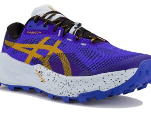 ASICS Trabuco 14 homme violet - vue profil latéral trail running