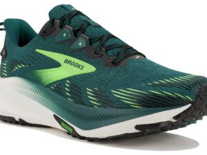 Brooks Ghost Trail homme vert - vue profil latéral hybride road trail