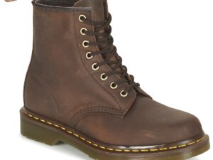 Dr. Martens 1460 Gaucho Crazy Horse marron - vue profil latéral boot femme