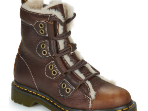 Dr. Martens 1460 Lace to Toe Boot Dark Brown Grizzly Marron