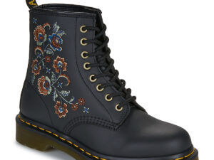 Dr. Martens 1460 Vonda TF 8 Eye Boot Black Genix Nappa Noir / Fleurs