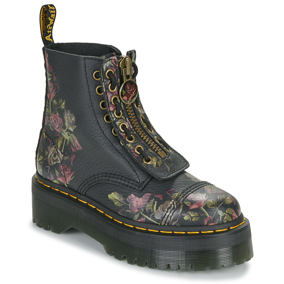 Dr. Martens SINCLAIR DECAYED ROSES Noir / Fleur chaussure Dr. Martens SINCLAIR DECAYED ROSES Noir / Fleur
