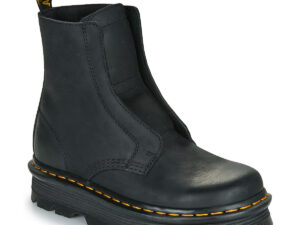 Dr. Martens ZebZag Lace Less Laceless Boot Black Wyoming Noir