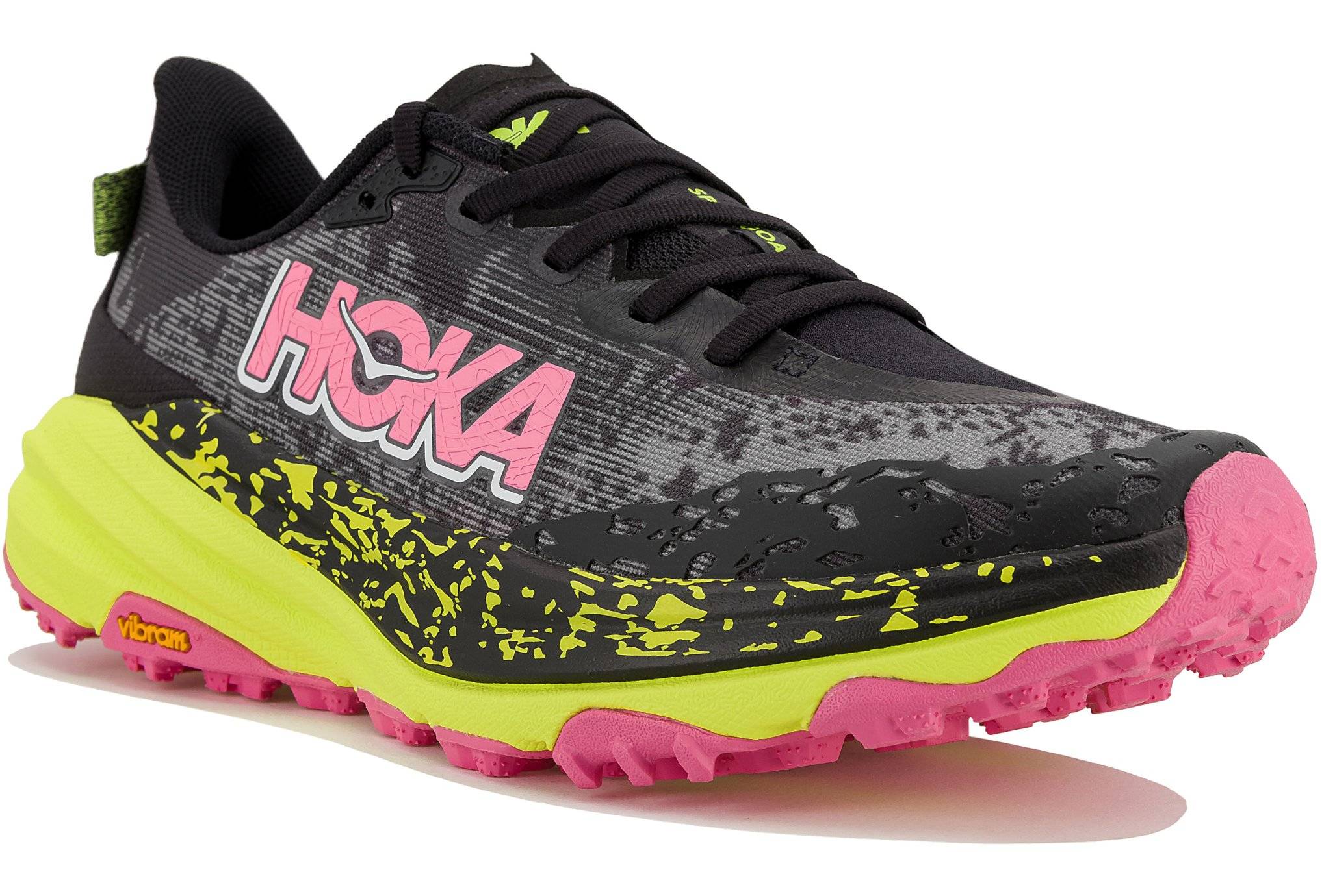 Hoka One One Speedgoat 6 Femme Gris Rose chaussure Hoka One One Speedgoat 6 femme - 1147811-BNNH