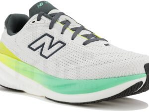 New Balance 1080 V15 homme gris argent - vue profil latéral running
