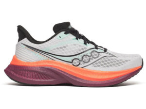 Saucony Endorphin Speed 5 homme blanc - vue profil latéral chaussure running tempo