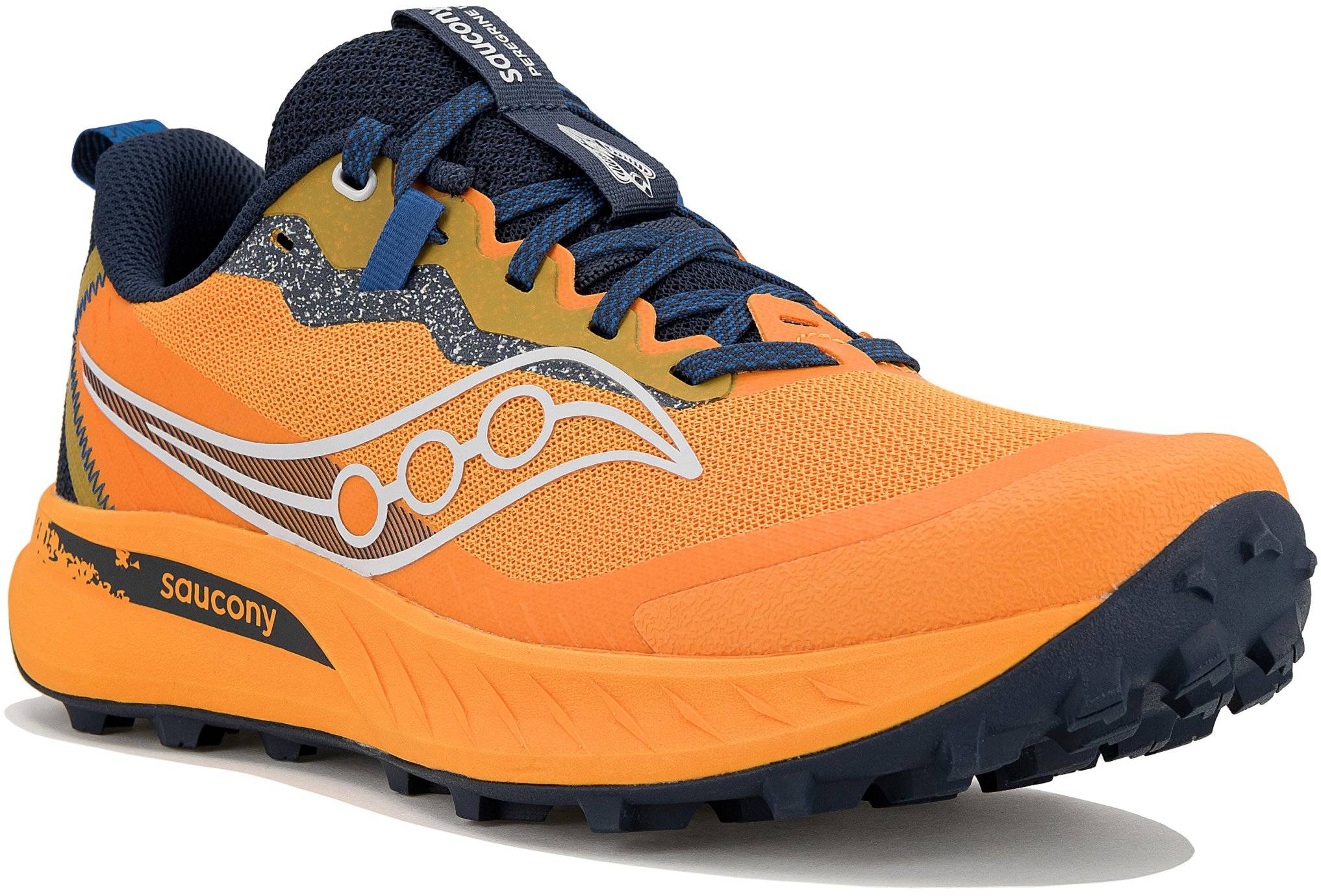 Saucony Peregrine 15 Orange Bleu chaussure Saucony Peregrine 15 - S20990-164