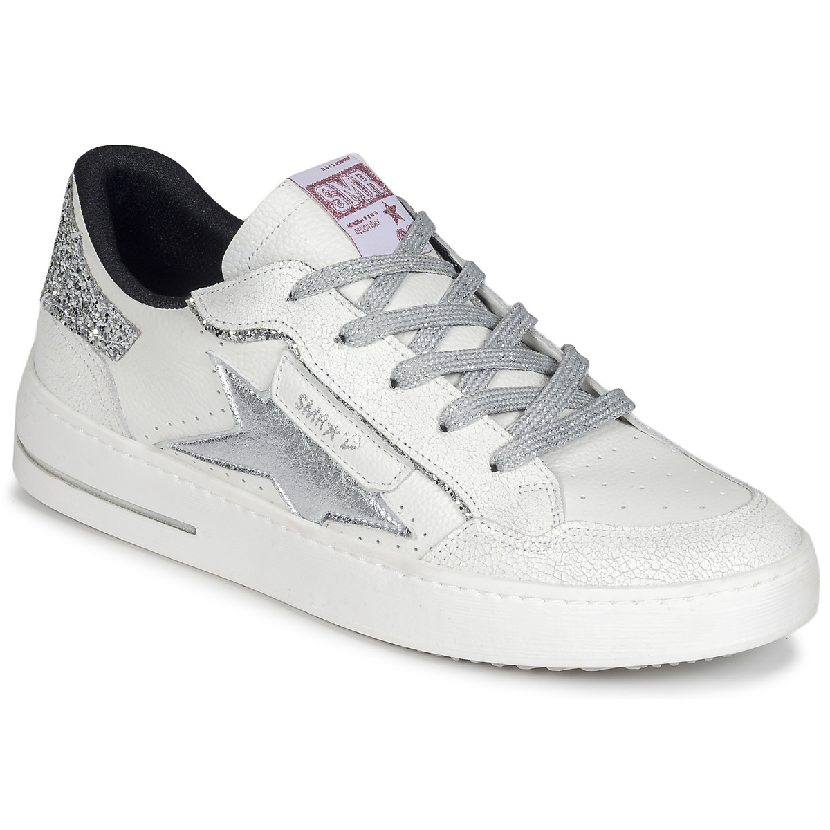 Semerdjian ALE Blanc / Argenté chaussure Semerdjian ALE Blanc / Argenté