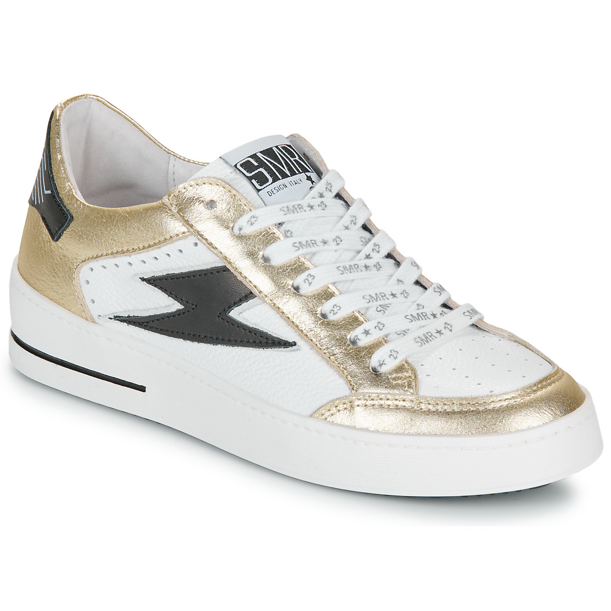 Semerdjian NOUBAR Blanc / Doré / Noir chaussure Semerdjian NOUBAR Blanc / Doré / Noir