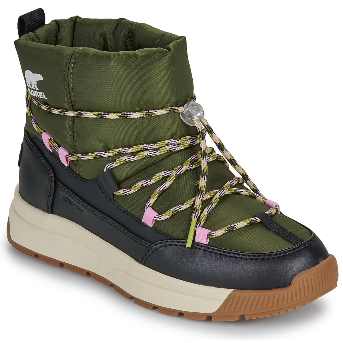 Sorel WHITNEY III SLIP-ON WP Kaki chaussure Sorel WHITNEY III SLIP-ON WP Kaki