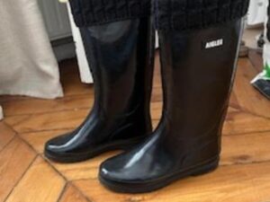 Aigle bottes en caoutchouc Noir