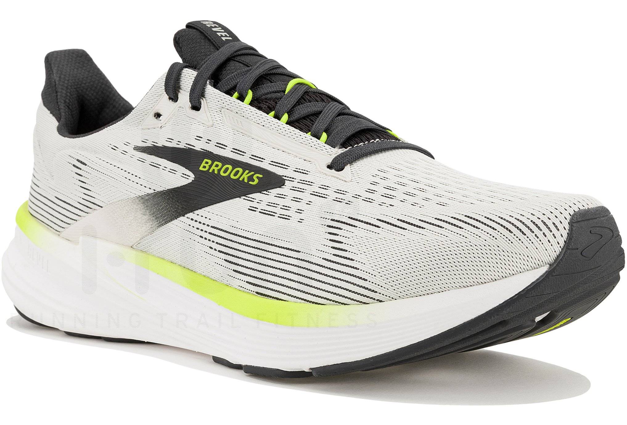 Brooks Revel 8 Gris Jaune chaussure Brooks Revel 8 - 110468-1D-006