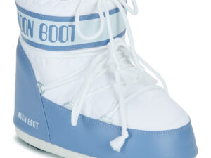 Moon Boot MB ICON LOW NYLON Bleu / Blanc