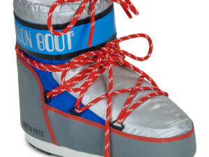 Moon Boot MB ICON LOW SPACE RACING Argenté / Bleu