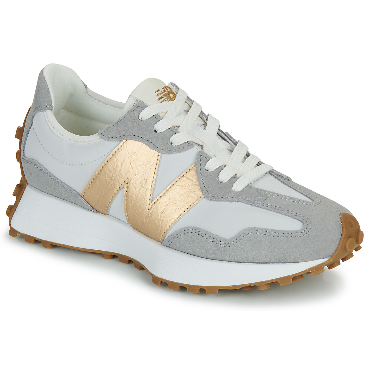 New Balance 327 Gris / Doré chaussure New Balance 327 Gris / Doré