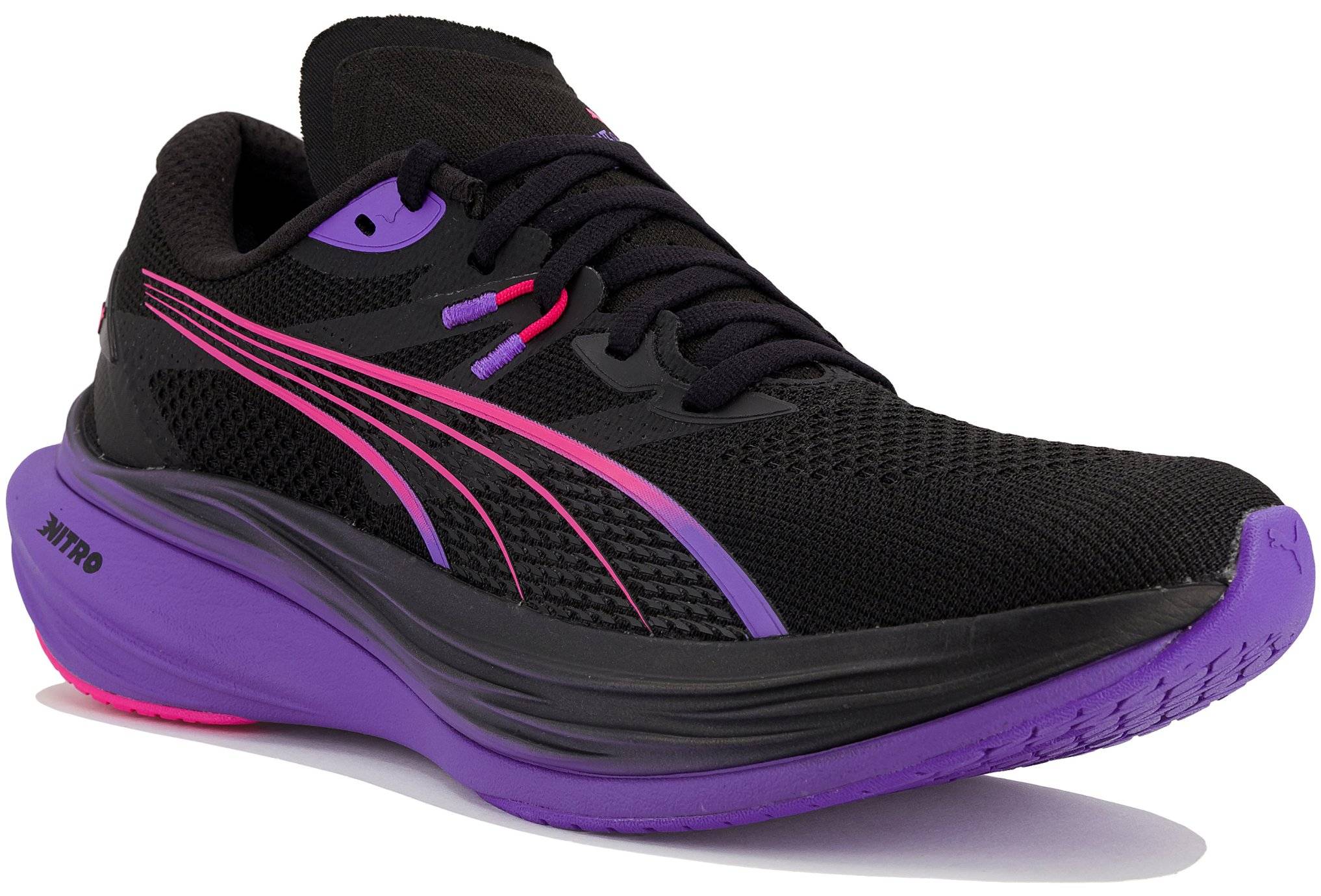 Puma Deviate Nitro 3 Femme Noir Violet chaussure Puma Deviate Nitro 3 femme - 312368-01