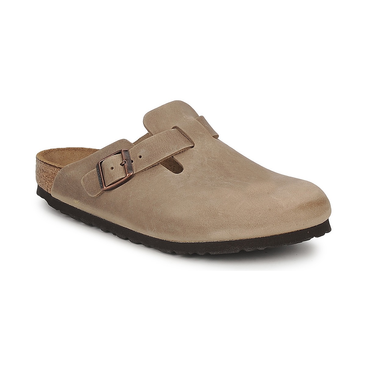 BIRKENSTOCK Boston Cuir Huilé - Tabacco Brown - Narrow chaussure BIRKENSTOCK Boston Cuir Huilé - Tabacco Brown - Narrow