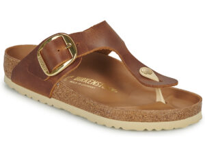 BIRKENSTOCK Gizeh Big Buckle Cuir verni - Cognac - Regular