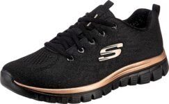 Skechers Graceful Get Conne Women's Low-Top Sneakers, White, 3 UK