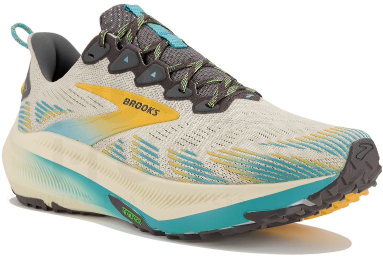 Brooks Ghost Trail Beige Bleu Homme chaussure Brooks Ghost Trail - 110475-1D-287