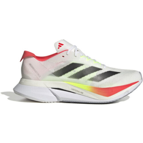 adidas Adizero Boston 12 Femme Blanc Rouge
