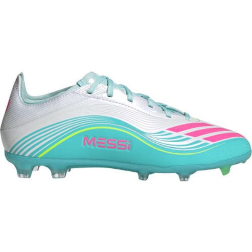 adidas F50 Messi Elite FG Enfant Blanc Bleu Rose