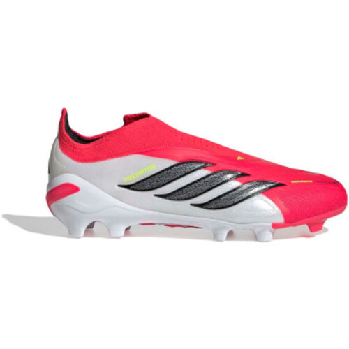adidas Predator 26 Elite Laceless FG Kids Rouge Blanc Noir