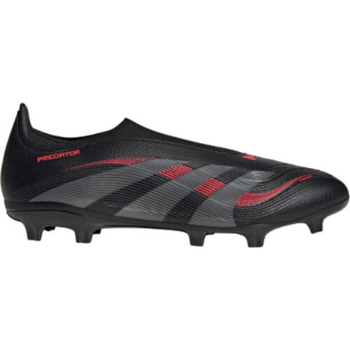 adidas Predator League Laceless FG/MG Noir Gris Rouge