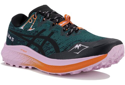 Asics Fuji Lite 5 Femme Vert Rose