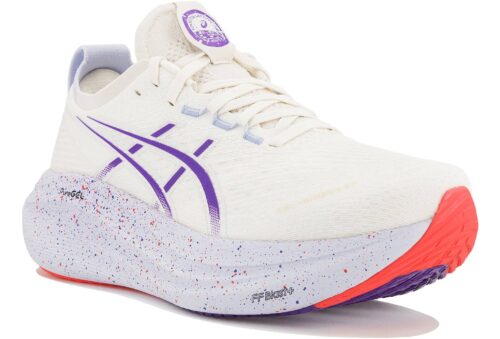 ASICS Gel-Nimbus 27 Blanc Violet – Running Amorti Maximal Neutre