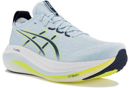 ASICS Gel-Nimbus 27 Bleu Jaune – Running Amorti Maximal Neutre