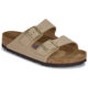BIRKENSTOCK Arizona Soft Footbed Nubuck Sandcastle – Regular