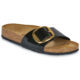 BIRKENSTOCK Madrid Big Buckle Birko-Flor vernis Black / Gold – Narrow