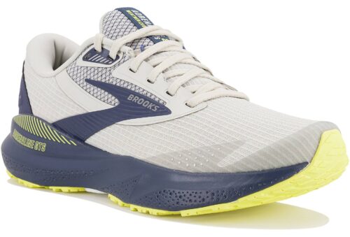 Brooks Adrenaline GTS 24 Weatherized Femme Gris Bleu Jaune
