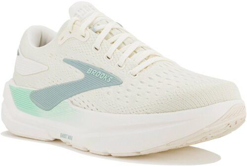 Brooks Ghost Max 3 Femme Blanc Vert