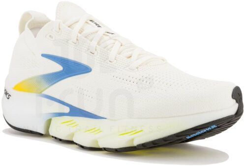 Brooks Glycerin Flex Blanc Jaune Homme – Running Confort