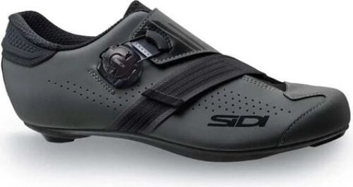 Sidi Prima Mega Anthracite Noir – Chaussures Vélo Route Pied Large