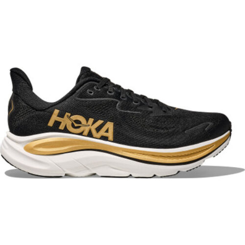 HOKA Clifton 10 Homme Noir Or