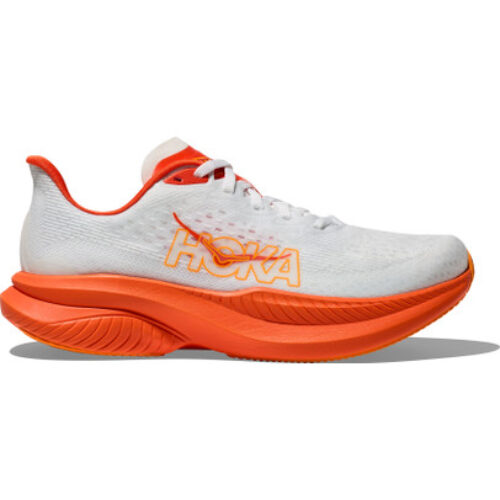 HOKA Mach 6 Homme Blanc Orange