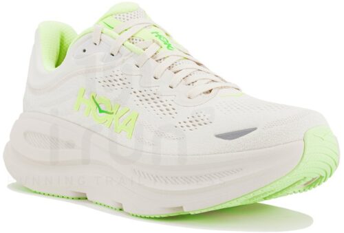 HOKA Bondi 9 Gris Jaune Homme – Running Confort Maximum