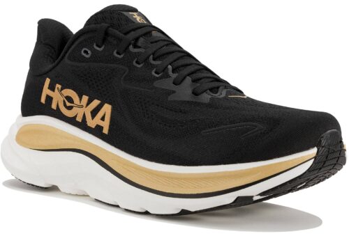 Hoka One One Clifton 10 Noir Blanc Or
