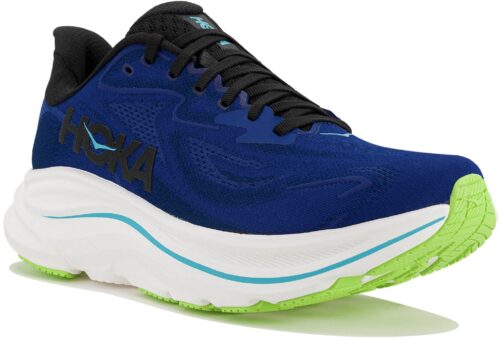 Hoka One One Clifton 10 Bleu Blanc Vert