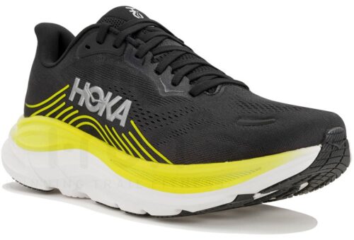 HOKA Clifton 11 Noir Gris Homme – Running Amorti Maximal