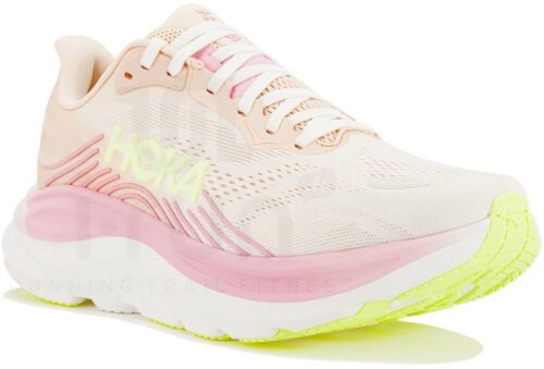 HOKA Clifton 11 Orange Blanc Femme – Running Amorti Maximal