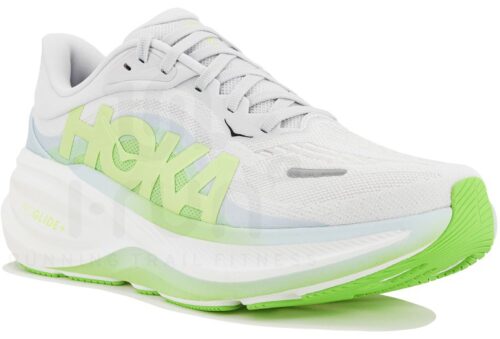 HOKA Clifton Pro Gris Jaune Fluo Femme – Running Dynamique Volume