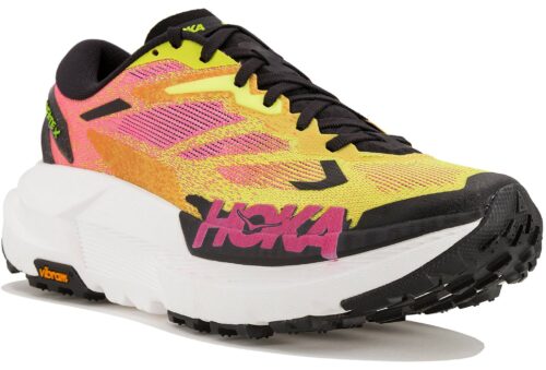 Hoka One One Mafate X Femme Jaune Rose