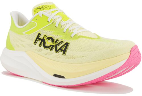 Hoka One One Rocket X 3 Jaune Rose