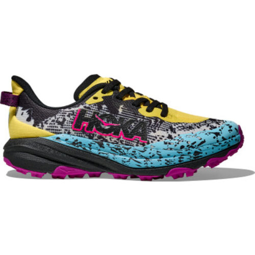 HOKA Speedgoat 6 Kids Jaune Bleu